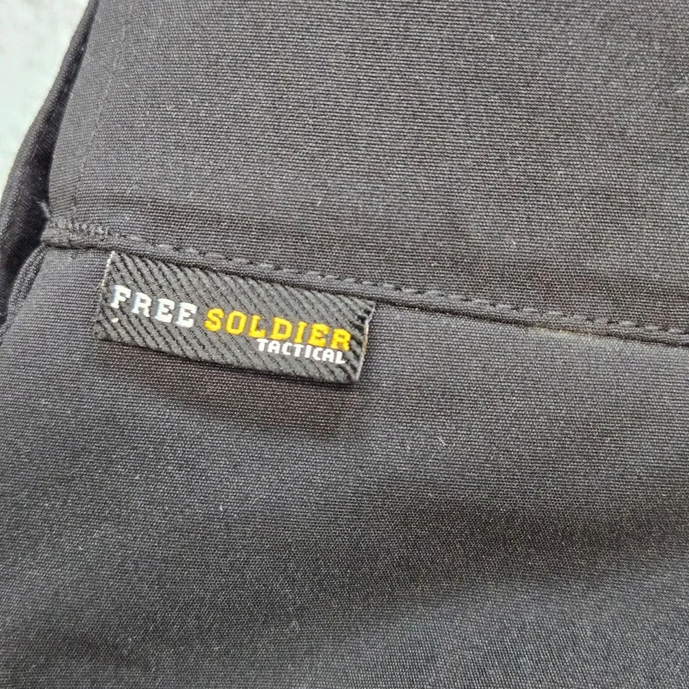 Free Soldier Snow Pants Mens Small Black Insulated Lined Ski Cargo Pockets